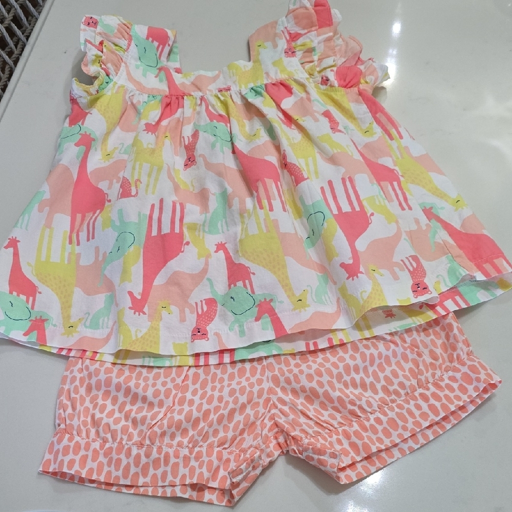 Colorful Animal Print Kids Matching Set